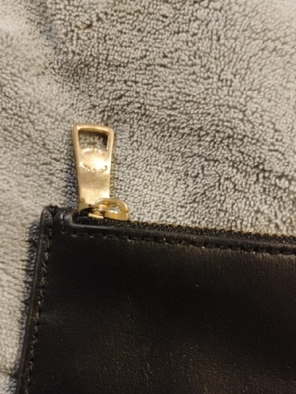 Coach Black Leather Travel Toiletry Pouch - Picture 2 of 4